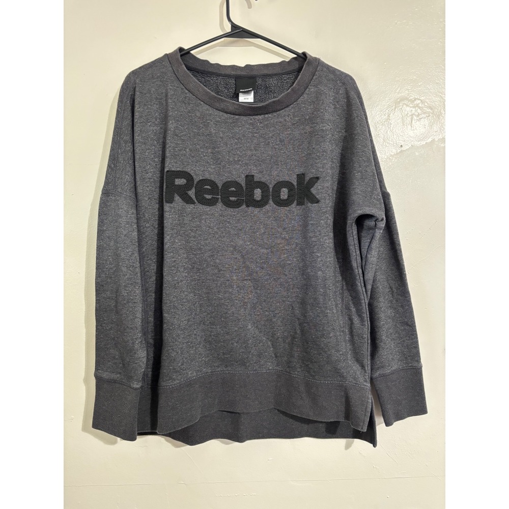 Grey REEBOK sweatshirt women's sz medium EUC pullover‎